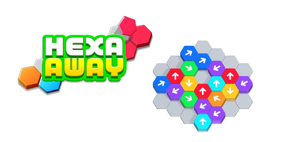 Hexa Away features strategic hexagonal puzzle gameplay across colorful, challenging levels